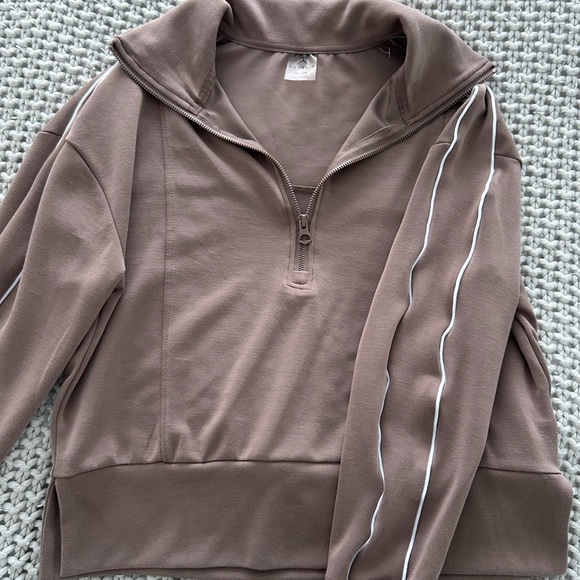 DANSKIN MATCHING TAUPE LOUNGE SET | SIZE XS - Picture 2 of 3